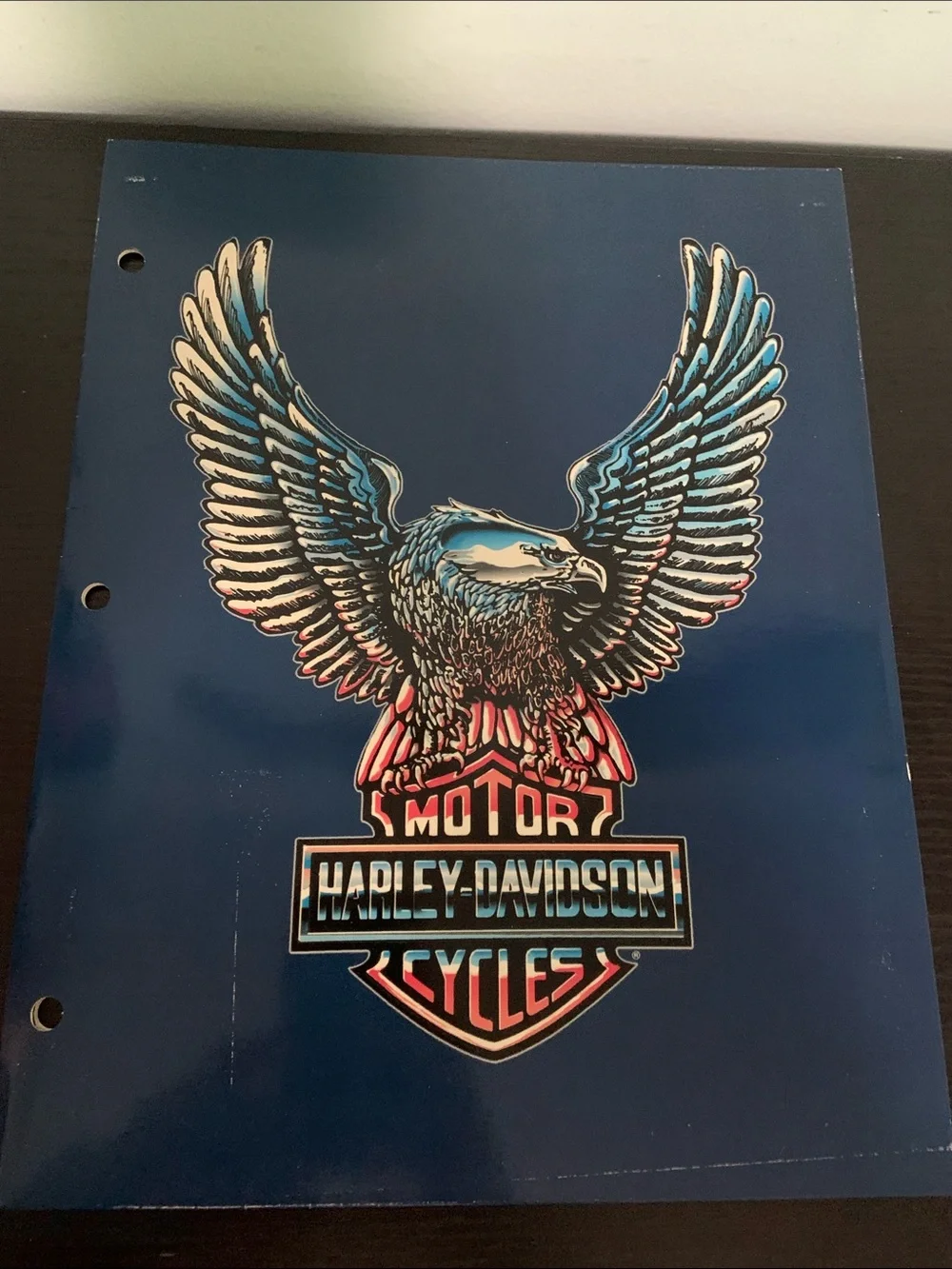 Vintage Harley Davidson Notebook Portfolio Pocket Folders Group of 4. From 1994